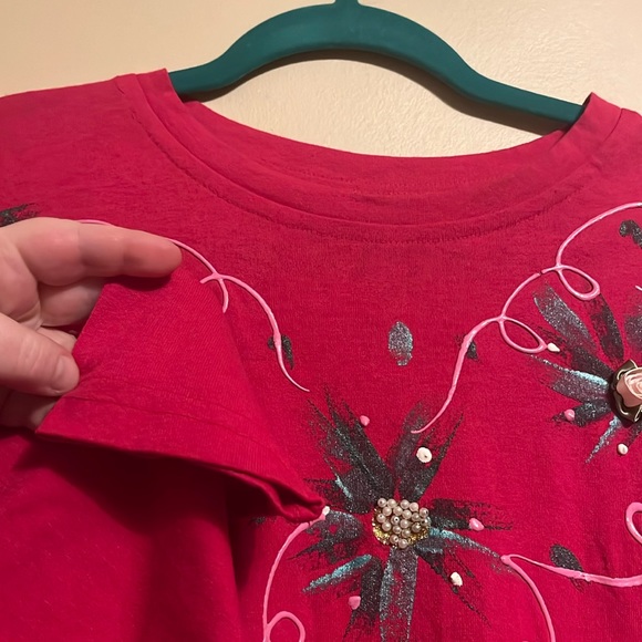 “Moda Bazaar”California 2 Hot pink puff, paint, glitter, floral, and faux pearls - Picture 15 of 15